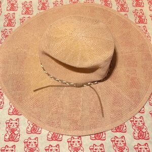 Anthropologie braid trimmed rancher hat